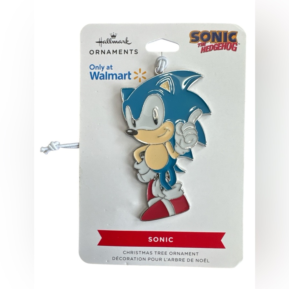 Hallmark: Sonic‎ The Hedgehog 3" Metal Christmas Tree Ornament Holiday 2023